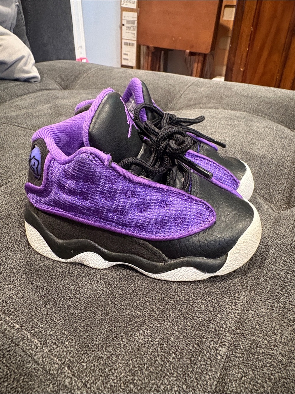 Nike Air Jordan 13 Retro Purple Venom Black 4.5 toddler